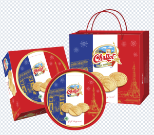 Bánh Pháp Challot hộp thiếc 375g