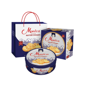 Bánh quy bơ Monica hộp thiếc 380g